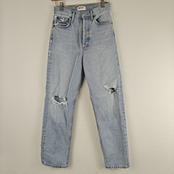 AGOLDE 90s Pinch Waist high-rise straight jeans in 